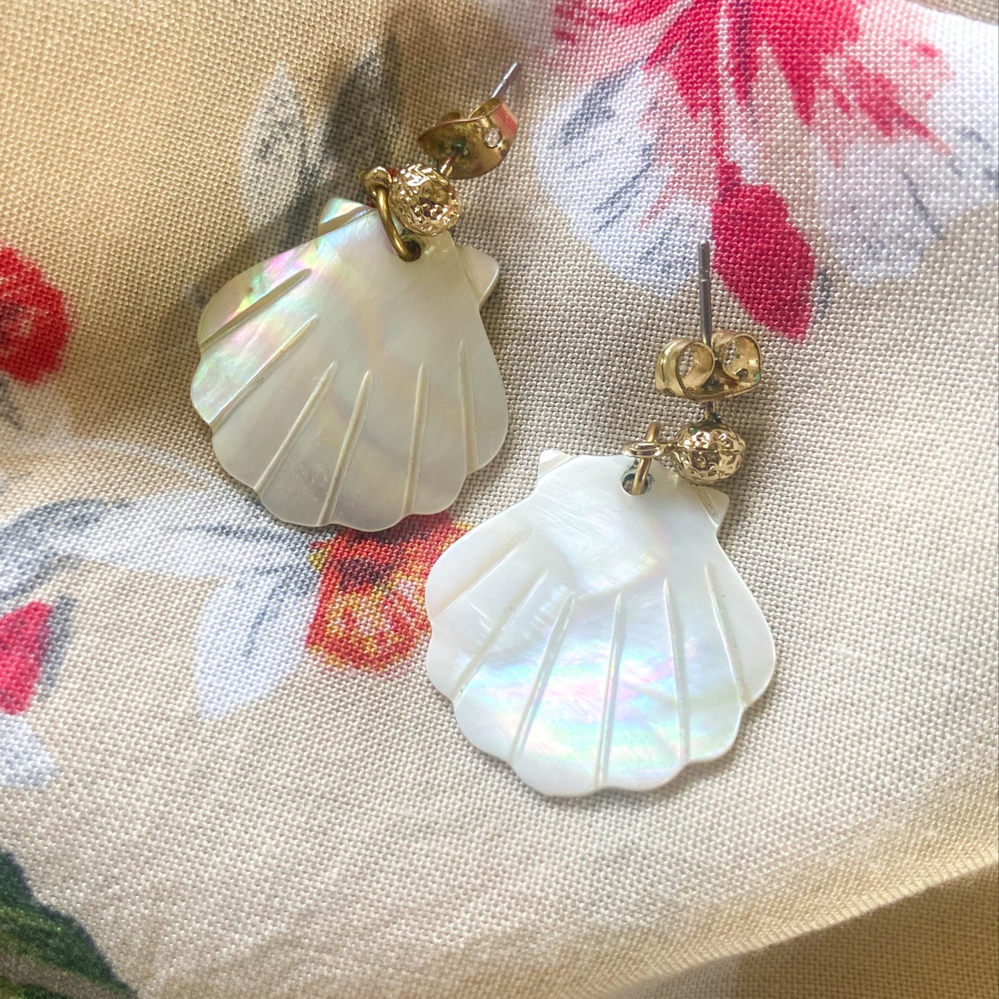 Boucles d'oreilles MERMAID, coquillages nacre