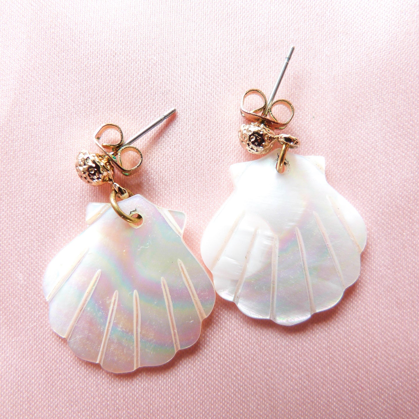 Boucles d'oreilles MERMAID, coquillages nacre