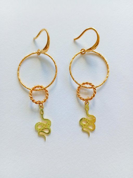 Boucles d'oreilles serpents MATILDA