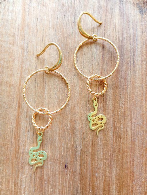 Boucles d'oreilles serpents MATILDA