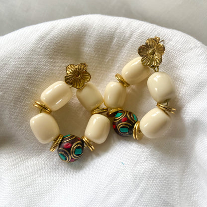 Boucles d'oreilles KRISNA, boho-ethnique