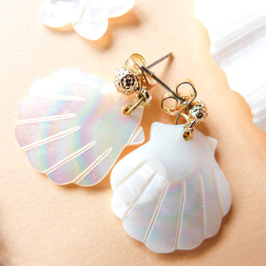 Boucles d'oreilles MERMAID, coquillages nacre