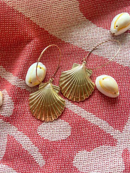 Créoles gros coquillage MOANA