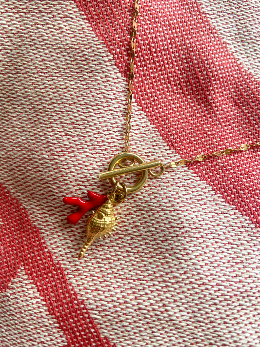 Collier NOUMÉA, pendentifs coquillages