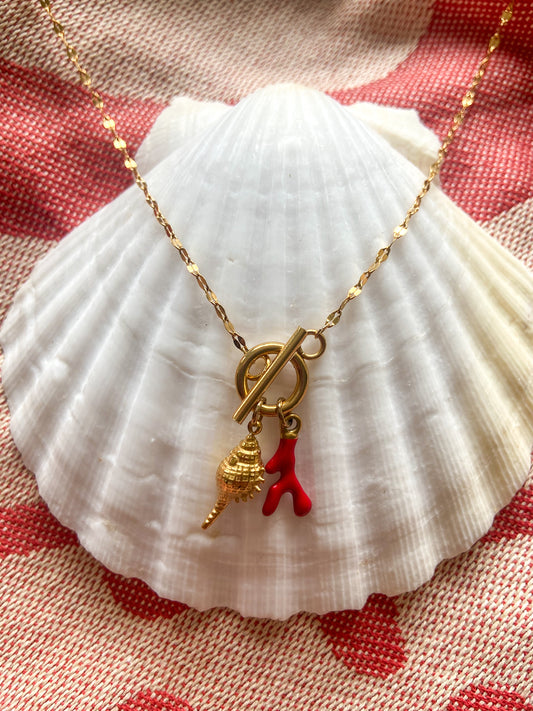 Collier NOUMÉA, pendentifs coquillages