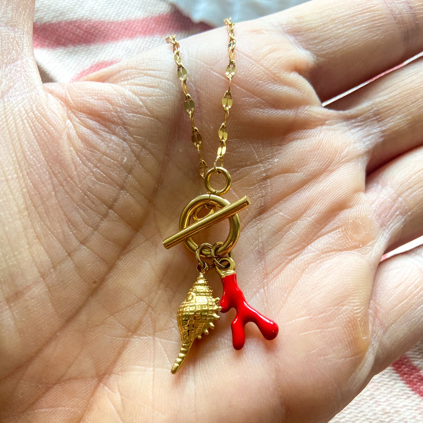 Collier NOUMÉA, pendentifs coquillages