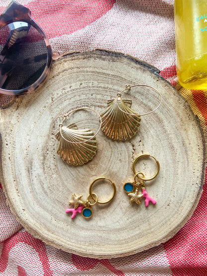 Créoles gros coquillage MOANA